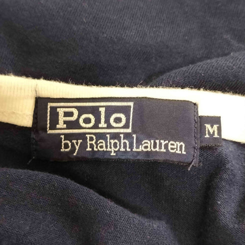 ポロバイラルフローレン Polo by RALPH LAUREN 裾ロゴ ツートン リンガーTシャツ レディース import:M
