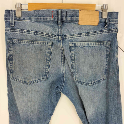 トミーヒルフィガー TOMMY HILFIGER USA製 レザーパッチ デニム パンツ メンズ US:32-33