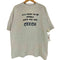 ヘインズ Hanes 90s USA製 BEEFY 袖裾シングルステッチ メッセージプリント 霜降り クルーネック半袖Tシャツ メンズ import:XL