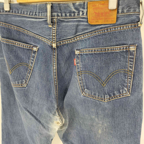 リーバイス Levis 503 ボタン裏 359 刻印 レザーパッチ 5ポケット ジップフライ デニムパンツ メンズ W36