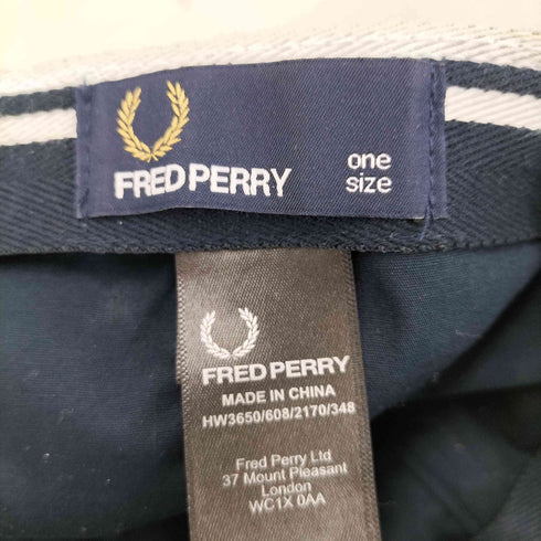 フレッドペリー FRED PERRY ロゴ刺繍 鹿の子キャップ メンズ ONE SIZE