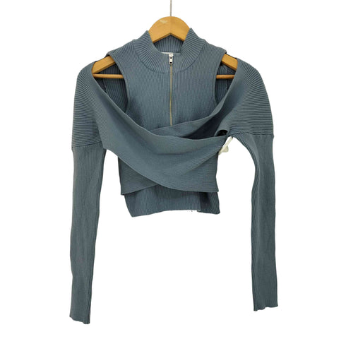 ムルーア MURUA 24aw カシュクールハーフジップトップス レディース FREE