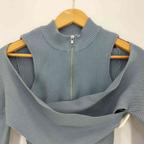 ムルーア MURUA 24aw カシュクールハーフジップトップス レディース FREE