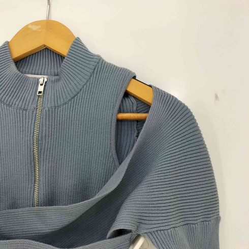 ムルーア MURUA 24aw カシュクールハーフジップトップス レディース FREE