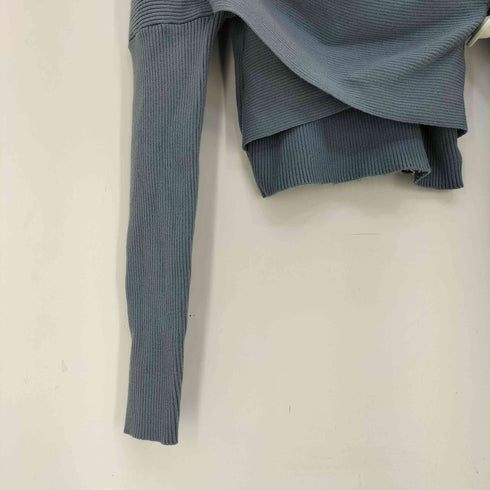 ムルーア MURUA 24aw カシュクールハーフジップトップス レディース FREE