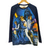 ムービー 大判プリント ラグランスリーブ 長袖 Tシャツ メンズ MD