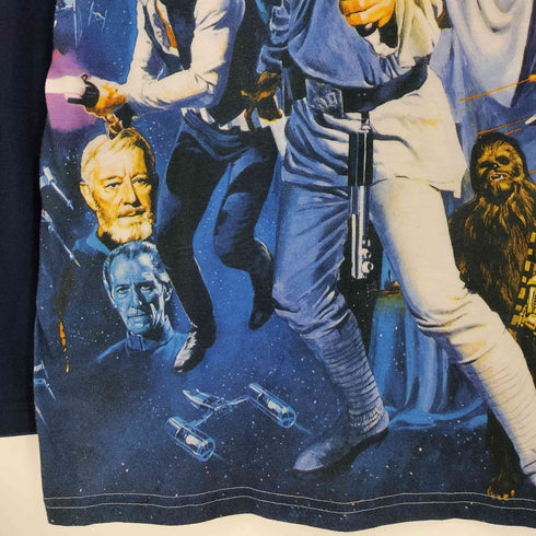 ムービー 大判プリント ラグランスリーブ 長袖 Tシャツ メンズ MD