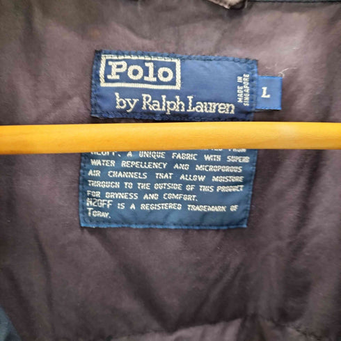 ポロバイラルフローレン Polo by RALPH LAUREN 90S ロゴ 刺繍 フィールド ダウン ジャケット メンズ import:L