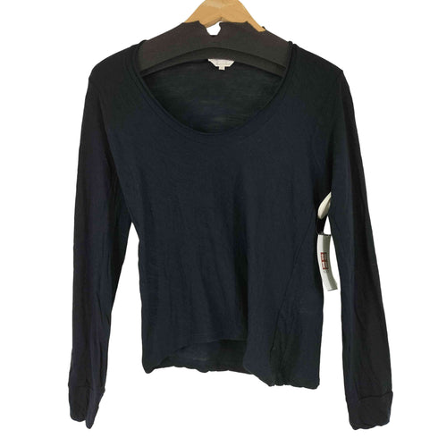マックスマーラ MAX MARA イタリア製 白タグ ウールカシミヤ混 Uネックカットソー レディース import:L
