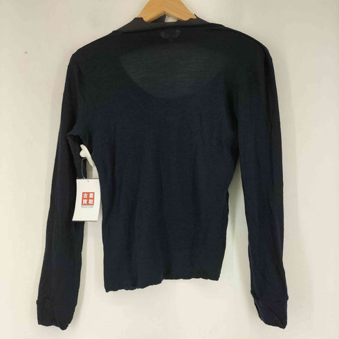 マックスマーラ MAX MARA イタリア製 白タグ ウールカシミヤ混 Uネックカットソー レディース import:L