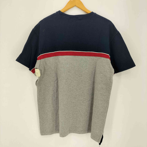 ギャップ Gap 90s~00s 紺タグ チェストボーダー クルーネック半袖Tシャツ メンズ JPN:M
