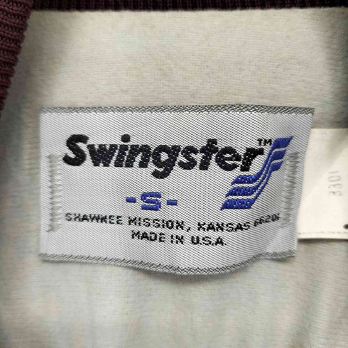 80-90s USA製 Swingster バックプリント ナイロンブルゾン スタジャン メンズ import:S