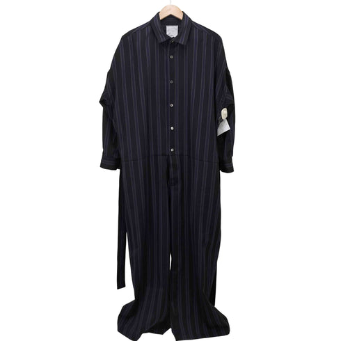 シャリーフ SHAREEF 22ss STRIPE JUMPSUIT メンズ 2