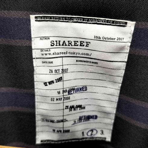 シャリーフ SHAREEF 22ss STRIPE JUMPSUIT メンズ 2