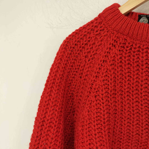 イングランド製 シェットランドウール100 L/S クルーネックニット メンズ import:M