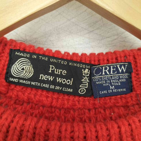 イングランド製 シェットランドウール100 L/S クルーネックニット メンズ import:M