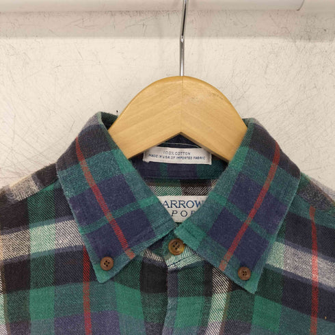 アロースポーツ ARROW SPORT チェック柄 L/S チェックシャツ メンズ import:M