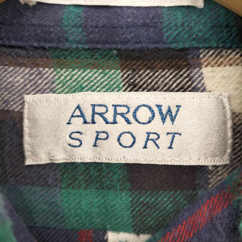 アロースポーツ ARROW SPORT チェック柄 L/S チェックシャツ メンズ import:M