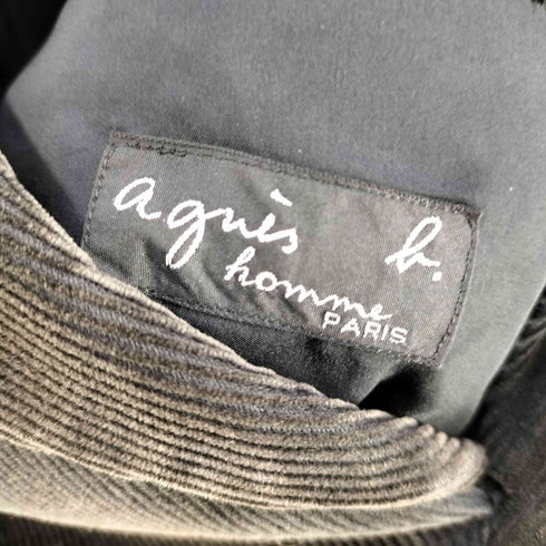 アニエスベーオム Agnes b.homme 90S~00S フランス製 細畝コーデュロイ 2B テーラードジャケット メンズ EUR:48