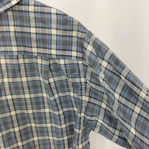 ペニーズタウンクラフト PENNEYS TOWNCRAFT 50-60S 船タグ ボックスシルエット オープンカラーチェックシャツ メンズ M