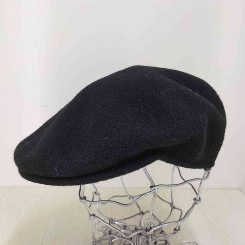 カンゴール KANGOL Wool 504 Black Flat CAP メンズ M