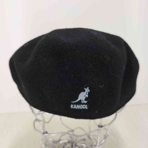 カンゴール KANGOL Wool 504 Black Flat CAP メンズ M