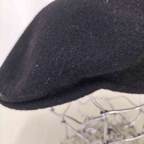 カンゴール KANGOL Wool 504 Black Flat CAP メンズ M