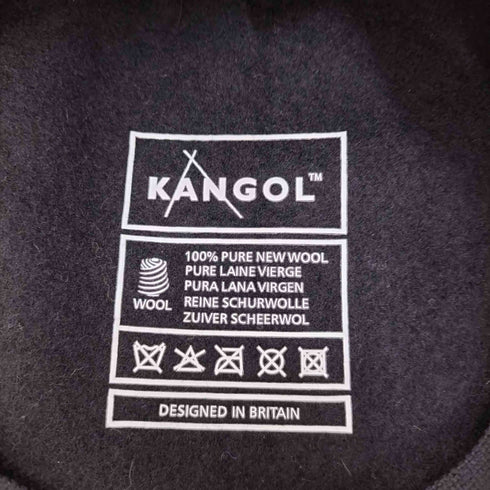 カンゴール KANGOL Wool 504 Black Flat CAP メンズ M