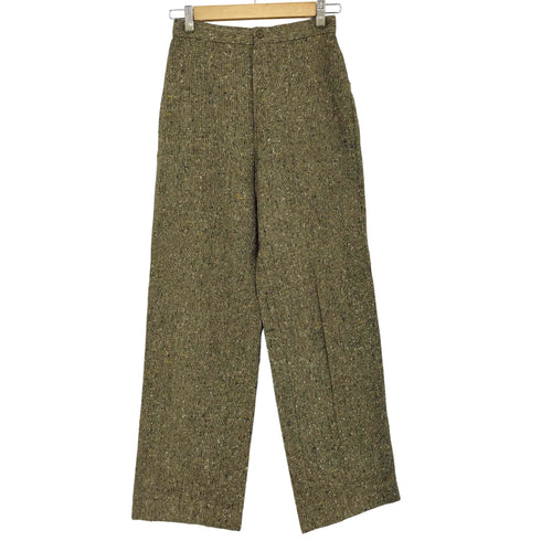 70s TALONジップ ネップ ストレートパンツ レディース