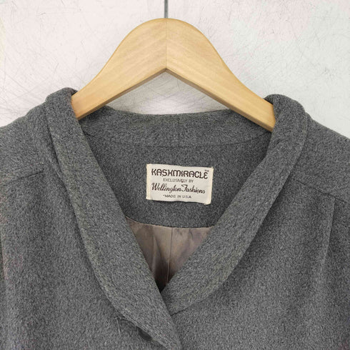 USA製 Wellington Fashions Kashmiracle ショールカラー ロングコート レディース