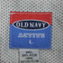 オールドネイビー OLD NAVY 90s~00s ACTIVEタグ リフレクターライン ボックスロゴ刺繍 ハーフジップ プルオーバー ナイロンジャケット 裾ドローコード メンズ import:L