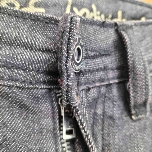 CULT OF INDIVIDUALITY ダメージブジップフライブラックデニムパンツ import メンズ W30 L33