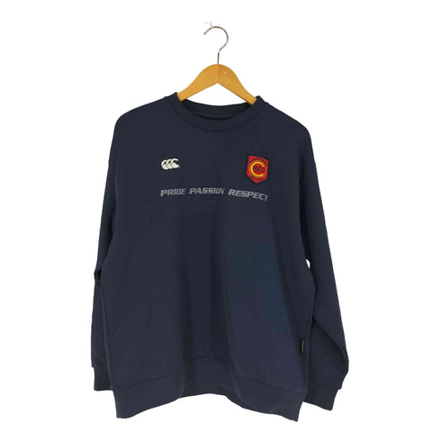 カンタベリー CANTERBURY ウール混 ポリ クルーネックスウェット メンズ JPN:L
