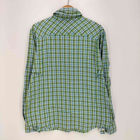 コロンビア Columbia OMNI-SHADE チェック ダブルポケット 長袖シャツ メンズ import:M