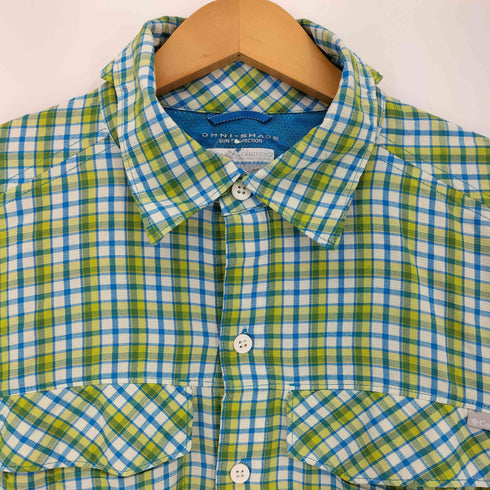 コロンビア Columbia OMNI-SHADE チェック ダブルポケット 長袖シャツ メンズ import:M