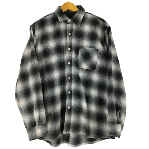 バッカーズ Backers ウール混 オンブレチェックシャツ メンズ JPN:M