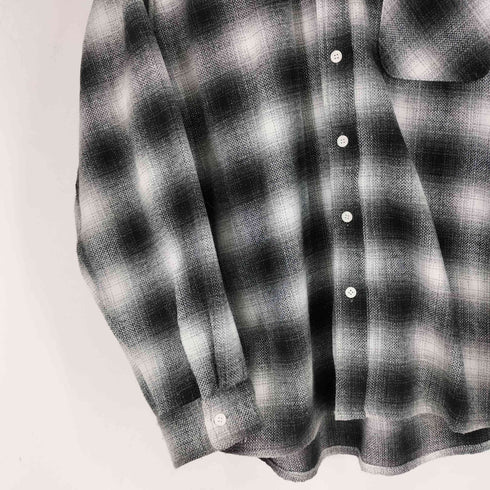 バッカーズ Backers ウール混 オンブレチェックシャツ メンズ JPN:M