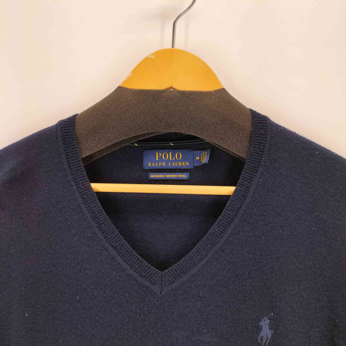ポロラルフローレン POLO RALPH LAUREN ポニー刺繍 Vネックニット メンズ import:M