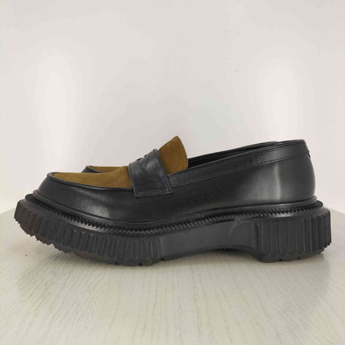 アデュー ADIEV TYPE 182 レザーローファー BLACK/PISTACHIO メンズ EUR:42