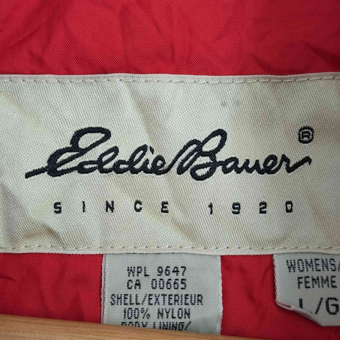 エディーバウアー Eddie Bauer 90s 白タグ 裏地メッシュ ナイロン マウンテンパーカー レディース import:L