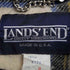 ランズエンド LANDS END 80s USA製 PURE WOOL 裏地チェック ダッフルコート レディース import:M