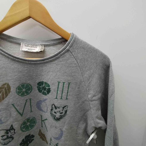 メゾンキツネ MAISON KITSUNE キツネ ラグラン スウェット レディース S