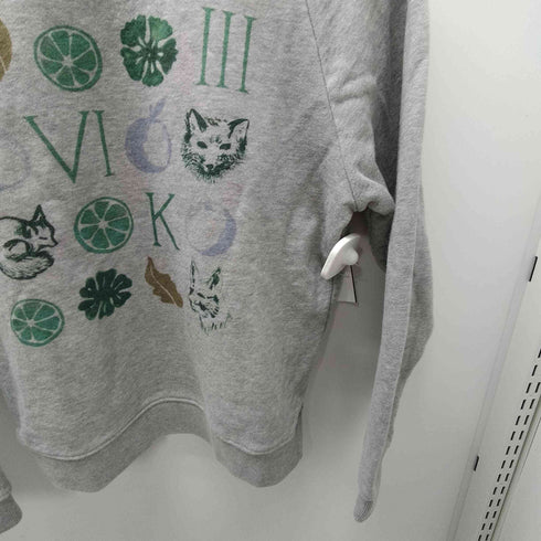 メゾンキツネ MAISON KITSUNE キツネ ラグラン スウェット レディース S