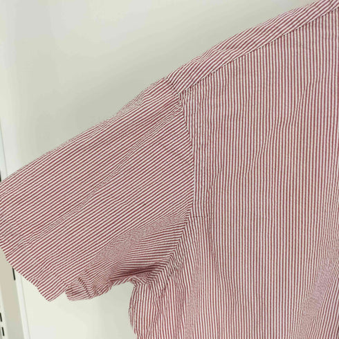 ラルフローレン RALPH LAUREN custom fit シアサッカー ストライプ BDシャツ メンズ import:XL