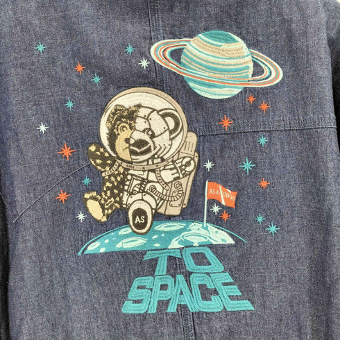 アズノゥアズ AS KNOW AS 宇宙ベアロイドデニムシャツ レディース JPN:5