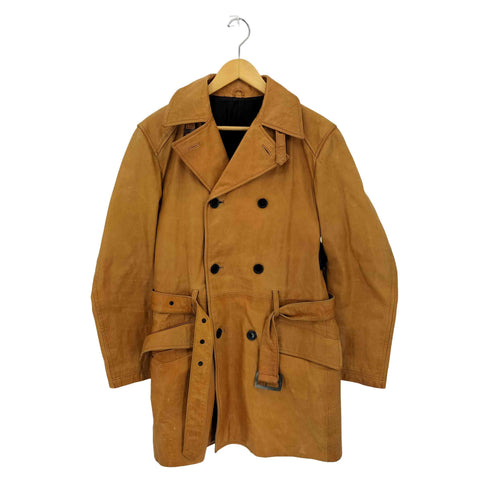 Licorice 山羊革 レザーダブルコート メンズ JPN:L