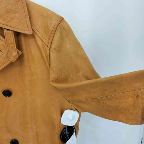 Licorice 山羊革 レザーダブルコート メンズ JPN:L