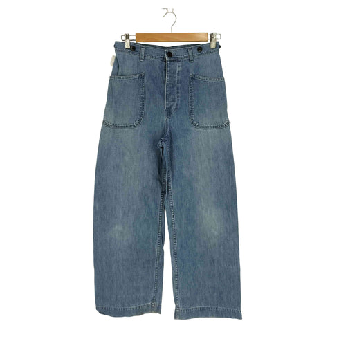 ラルフローレン RALPH LAUREN バックリボン U.S NAVY 巻きデニム セーラーデニム レディース 9