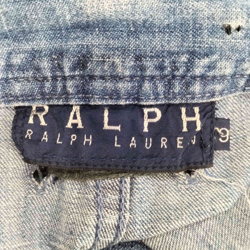 ラルフローレン RALPH LAUREN バックリボン U.S NAVY 巻きデニム セーラーデニム レディース 9