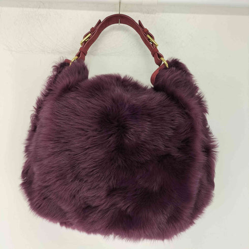 ラルフローレン RALPH LAUREN 2Way ハンド ショルダー ファーバッグ レディース